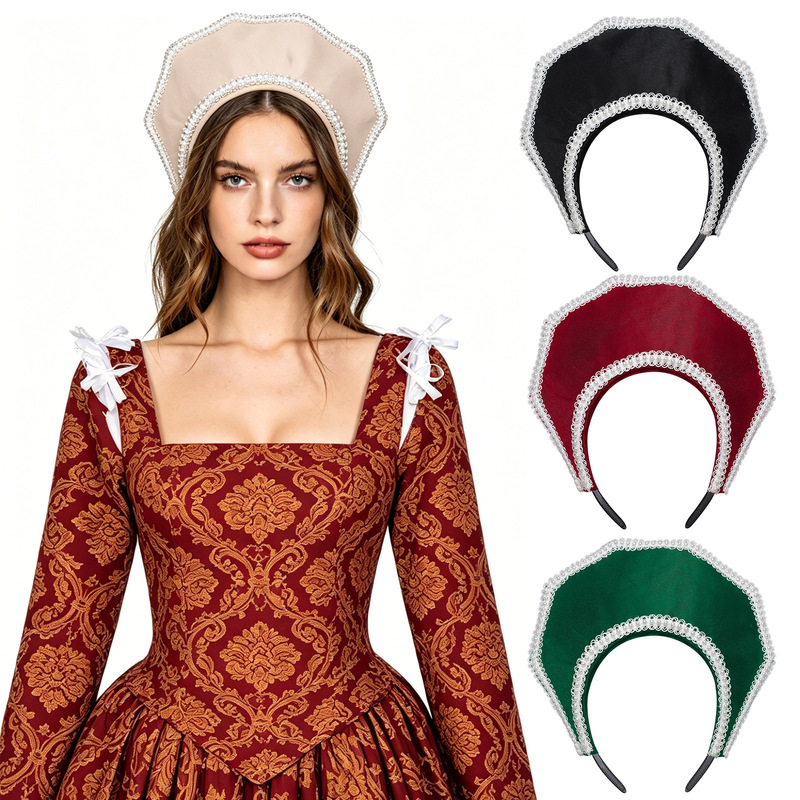 Women'S Victorian Era Accessories - Victoriaanse vintage dameshoofddeksel Elizabethaanse Tudor-kroon paradekostuum