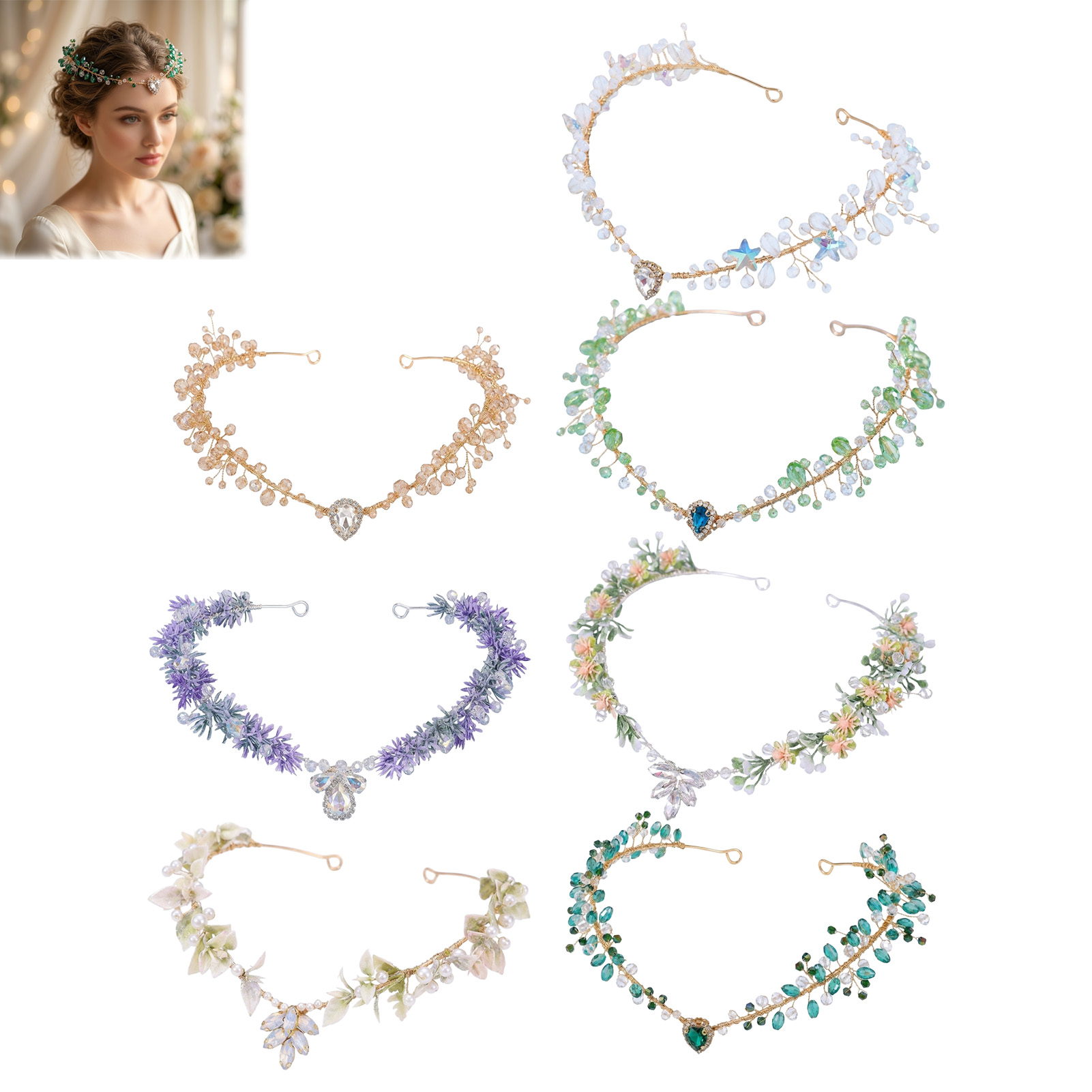 Bruidshaarband Driehoekig kris - Women Accessories For Wedding recensie en prijs