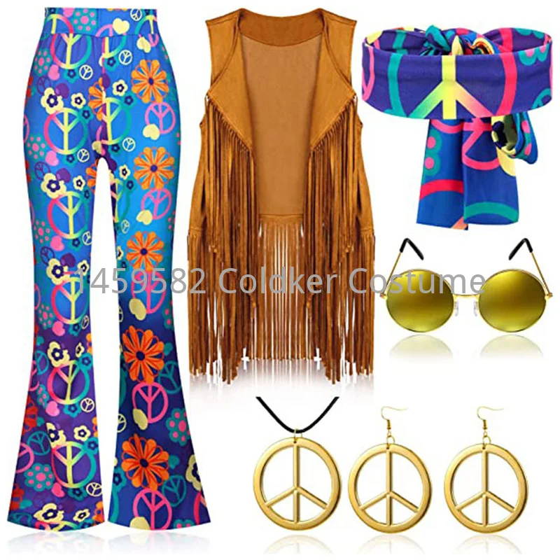 Hippie kostuum vrouwen vrede l - Women'S Accessories In The 60S recensie en prijs