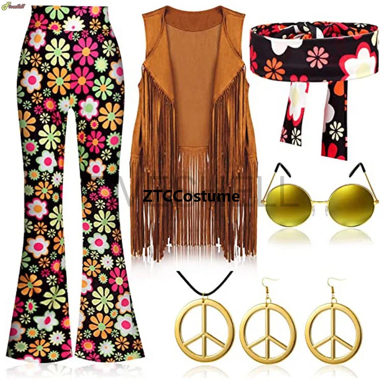 Hippiekostuum Dames jaren 60 j - Women'S Accessories In The 60S recensie en prijs