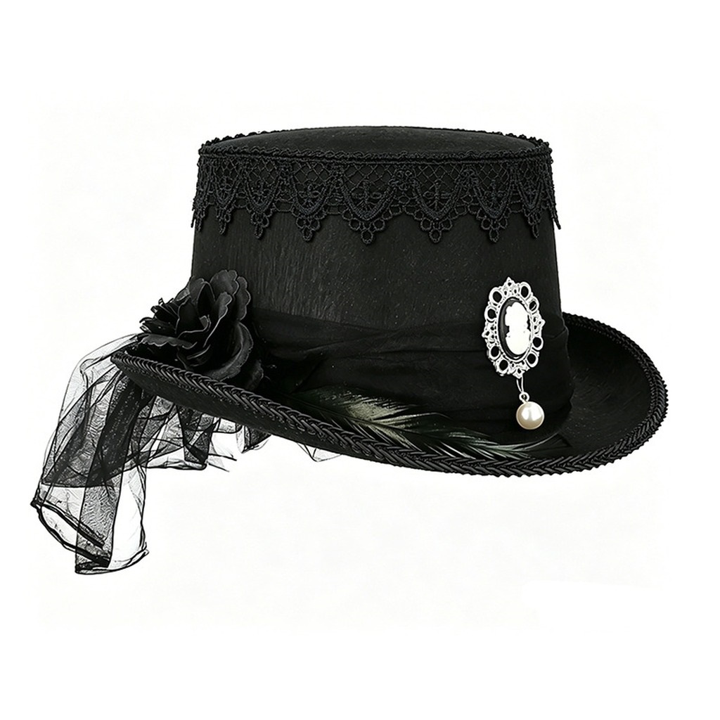 Gotische zwarte kanten hoge ho - Women'S Victorian Era Accessories recensie en prijs