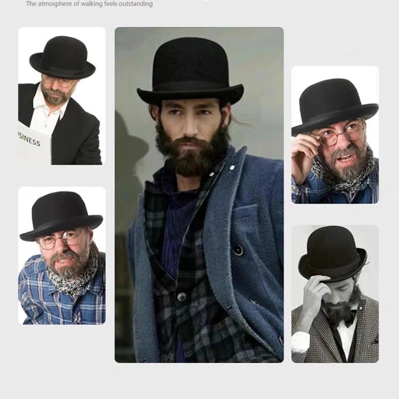 100% wollen bowlerhoed voor he - Women'S Victorian Era Accessories recensie en prijs