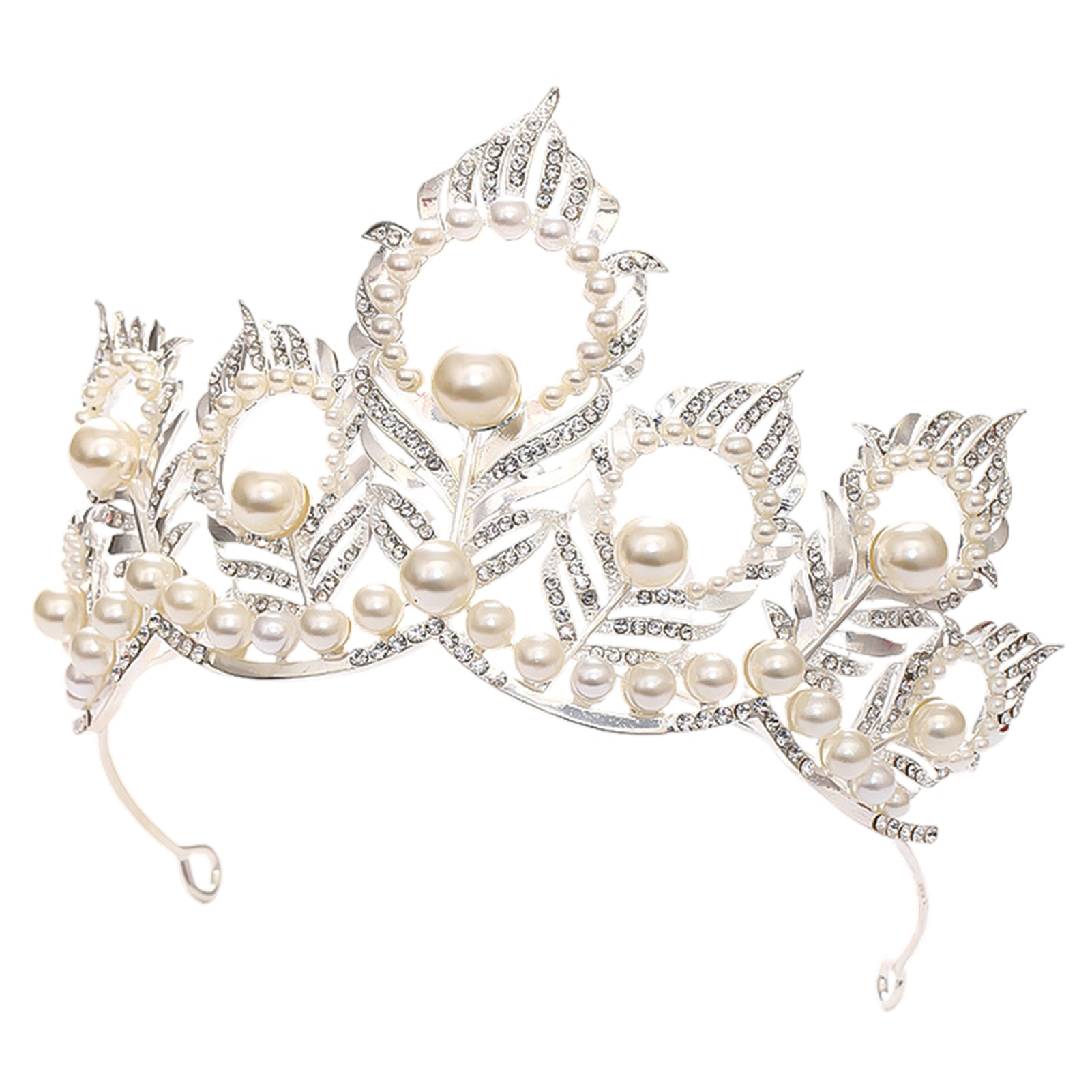Parelkroon hoofddeksel met pau - Women Accessories For Wedding recensie en prijs